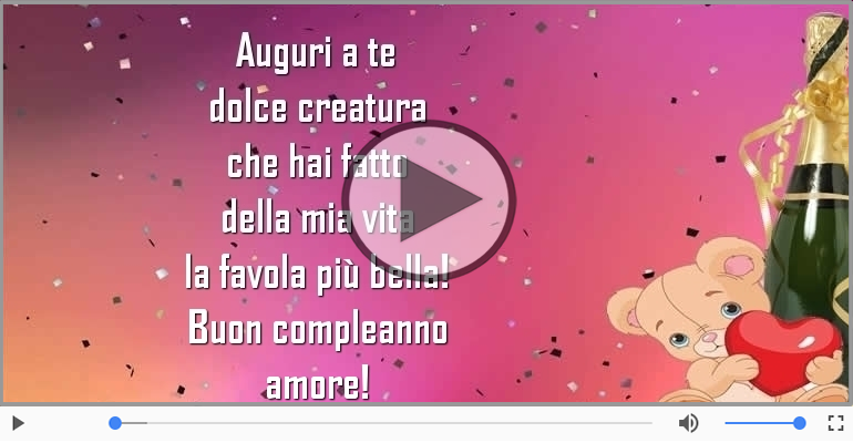 Buon compleanno amore!