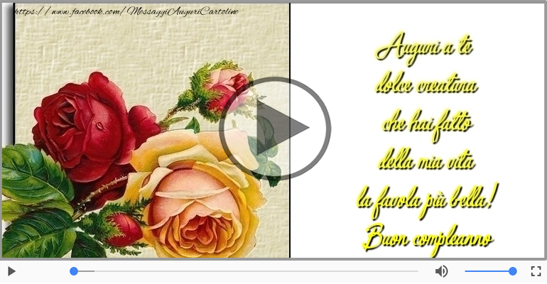 Buon compleanno amore!