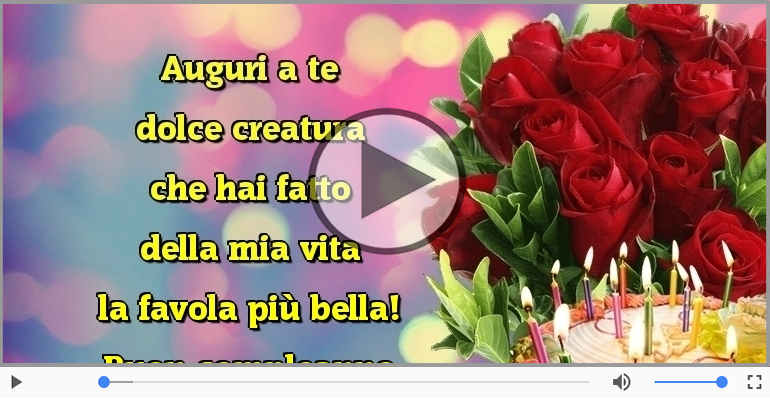 Buon compleanno amore!