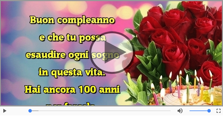 Hai ancora 100 anni  per farcela. Buon Compleanno!