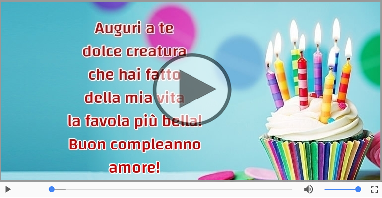 Buon compleanno amore!