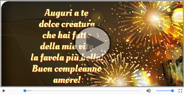 Buon compleanno amore!
