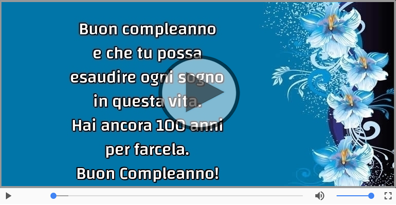 Hai ancora 100 anni  per farcela. Buon Compleanno!