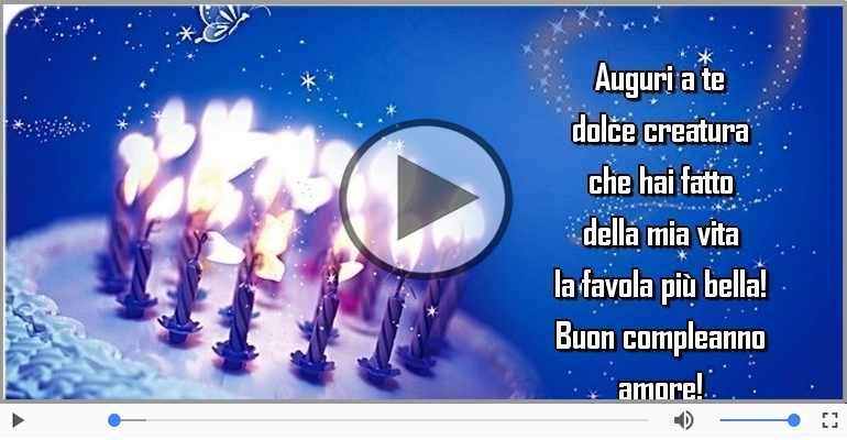 Buon compleanno amore!
