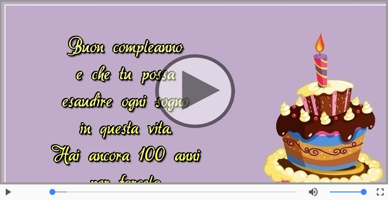 Hai ancora 100 anni  per farcela. Buon Compleanno!