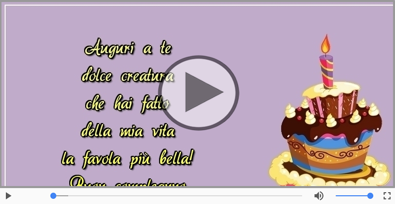 Buon compleanno amore!