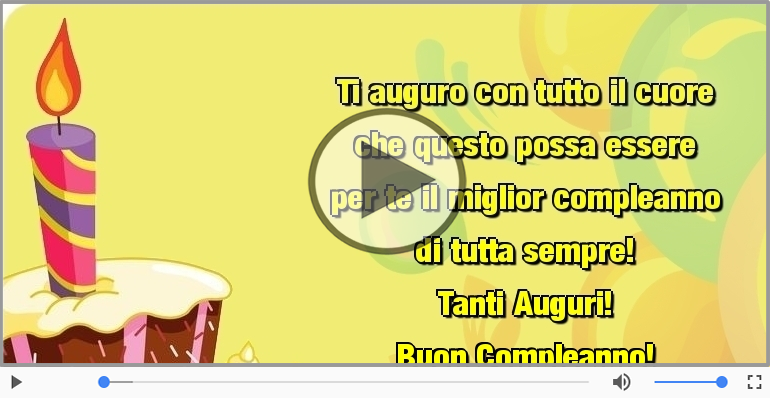 Tanti Auguri! Buon Compleanno!