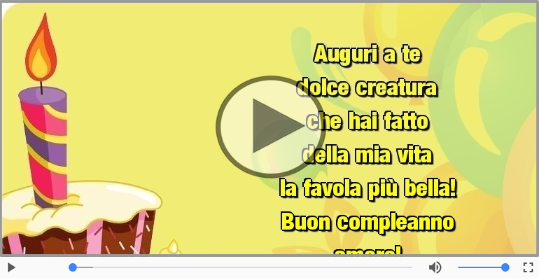 Buon compleanno amore!