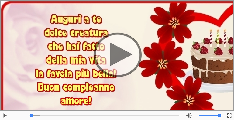 Buon compleanno amore!