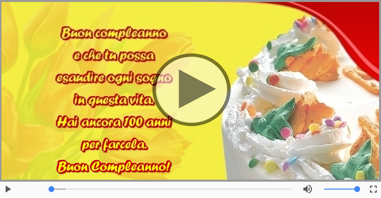 Hai ancora 100 anni  per farcela. Buon Compleanno!