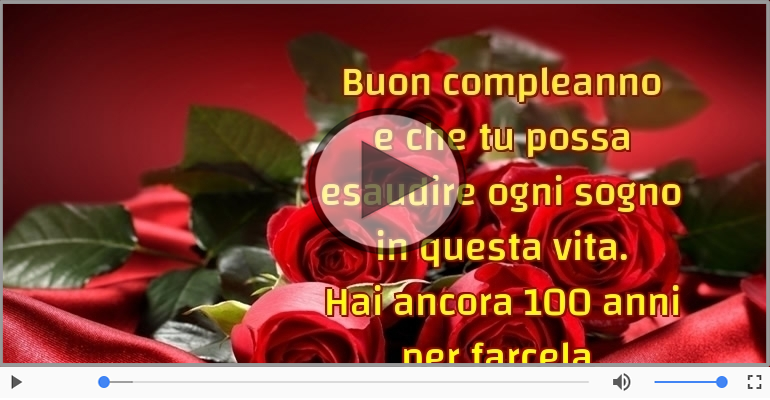 Hai ancora 100 anni  per farcela. Buon Compleanno!
