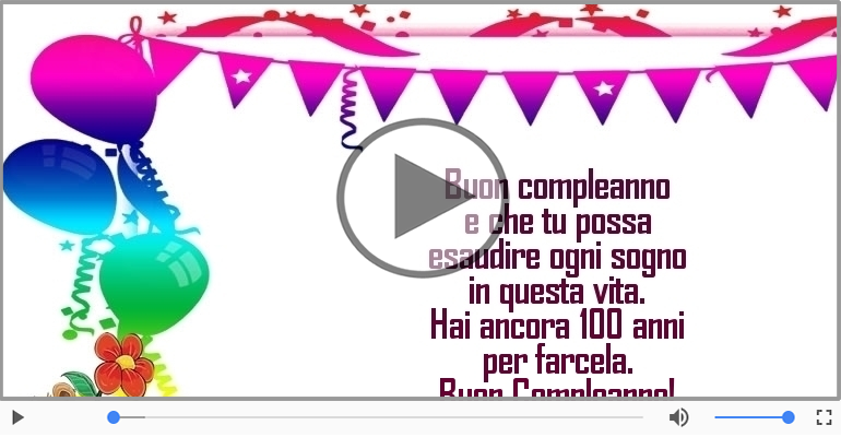 Hai ancora 100 anni  per farcela. Buon Compleanno!