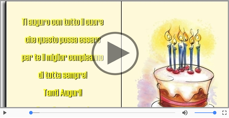Tanti Auguri! Buon Compleanno!