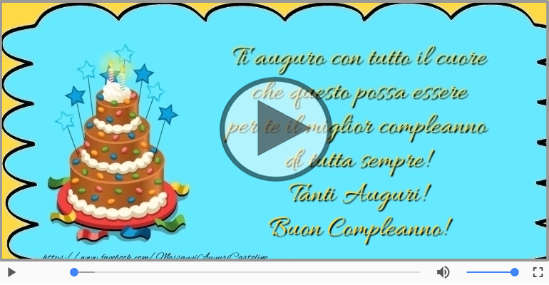Tanti Auguri! Buon Compleanno!