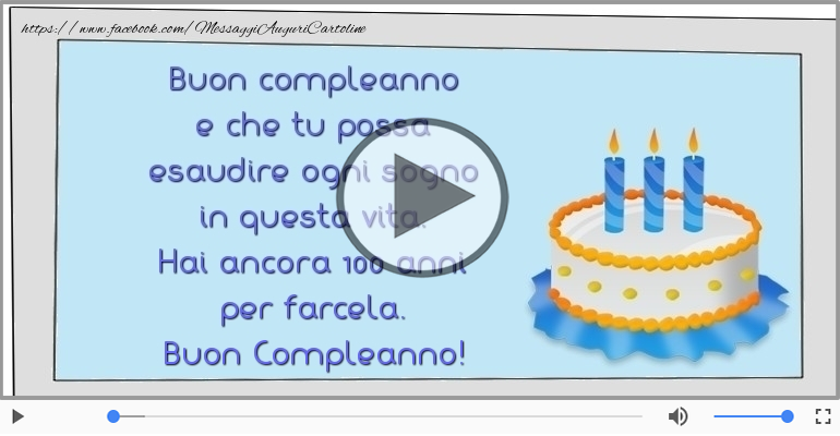 Hai ancora 100 anni  per farcela. Buon Compleanno!