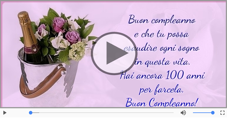 Hai ancora 100 anni  per farcela. Buon Compleanno!