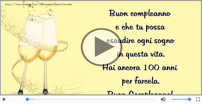 Hai ancora 100 anni  per farcela. Buon Compleanno!