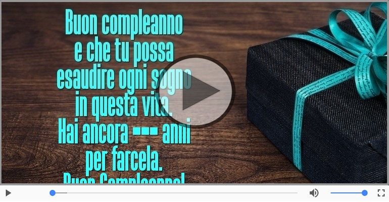 Hai ancora 100 anni  per farcela. Buon Compleanno!