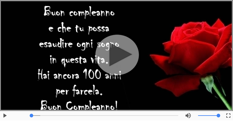 Hai ancora 100 anni  per farcela. Buon Compleanno!