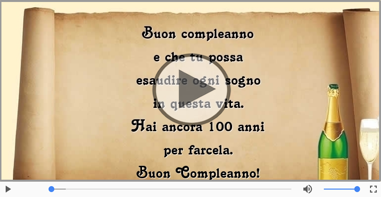 Hai ancora 100 anni  per farcela. Buon Compleanno!