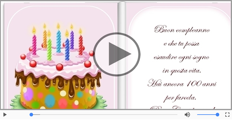 Hai ancora 100 anni  per farcela. Buon Compleanno!