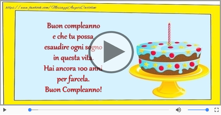 Hai ancora 100 anni  per farcela. Buon Compleanno!