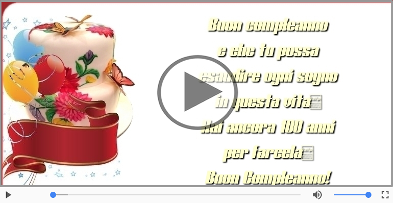Hai ancora 100 anni  per farcela. Buon Compleanno!