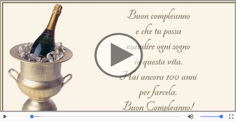 Hai ancora 100 anni  per farcela. Buon Compleanno!