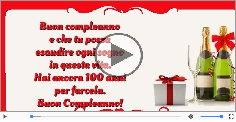 Hai ancora 100 anni  per farcela. Buon Compleanno!
