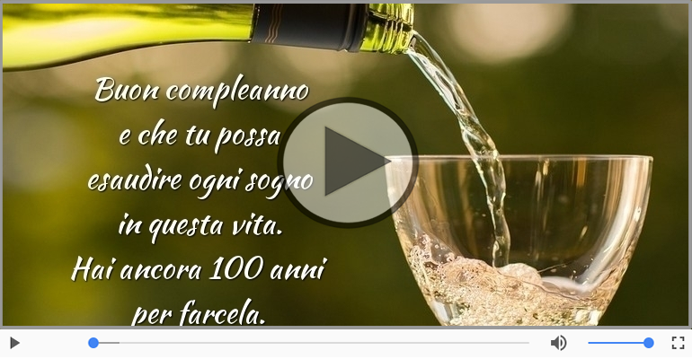 Hai ancora 100 anni  per farcela. Buon Compleanno!