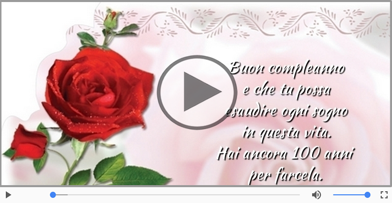 Hai ancora 100 anni  per farcela. Buon Compleanno!