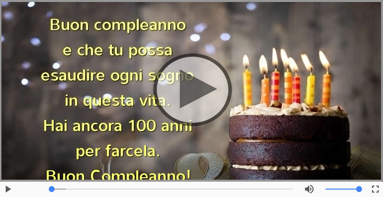 Hai ancora 100 anni  per farcela. Buon Compleanno!