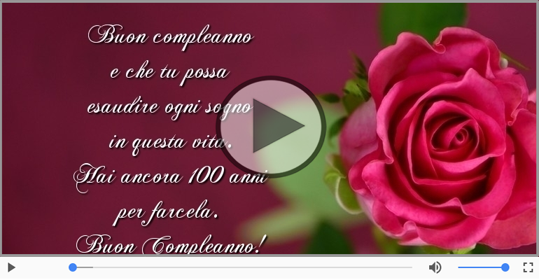 Hai ancora 100 anni  per farcela. Buon Compleanno!