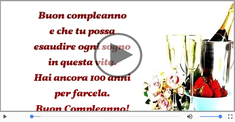 Hai ancora 100 anni  per farcela. Buon Compleanno!