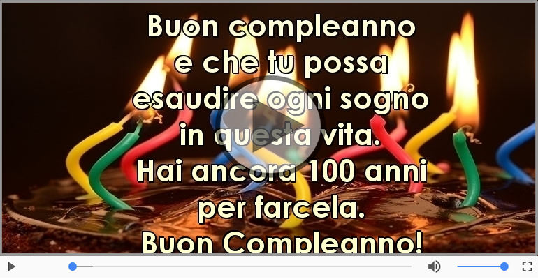 Hai ancora 100 anni  per farcela. Buon Compleanno!