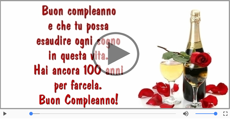 Hai ancora 100 anni  per farcela. Buon Compleanno!
