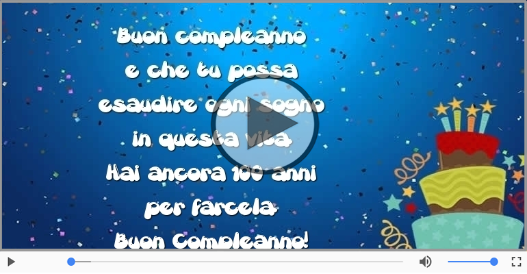Hai ancora 100 anni  per farcela. Buon Compleanno!