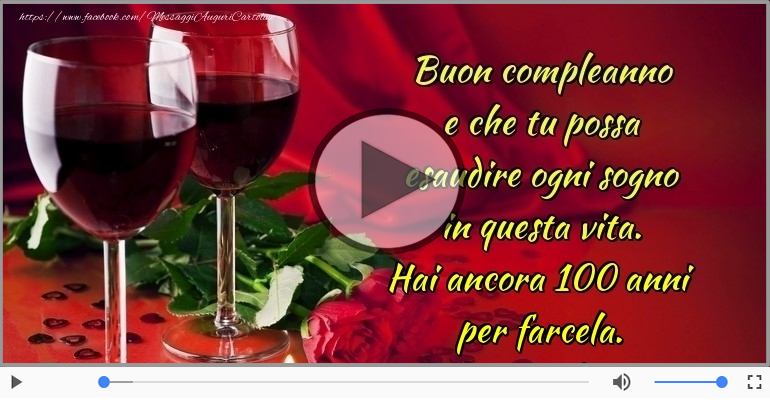 Hai ancora 100 anni  per farcela. Buon Compleanno!