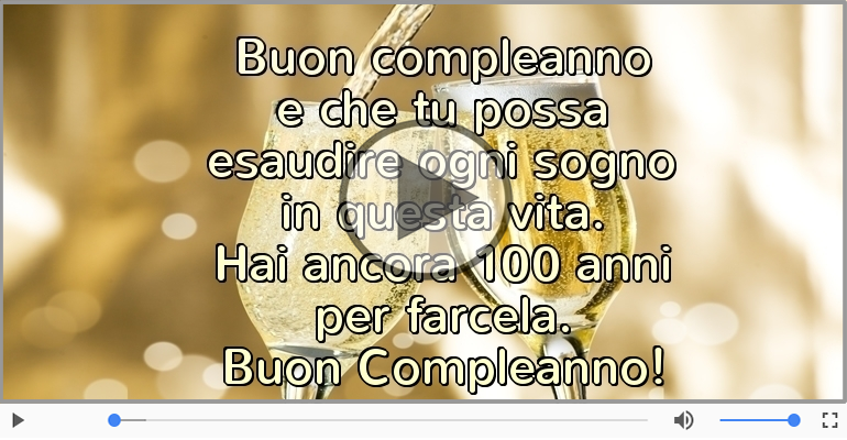 Hai ancora 100 anni  per farcela. Buon Compleanno!