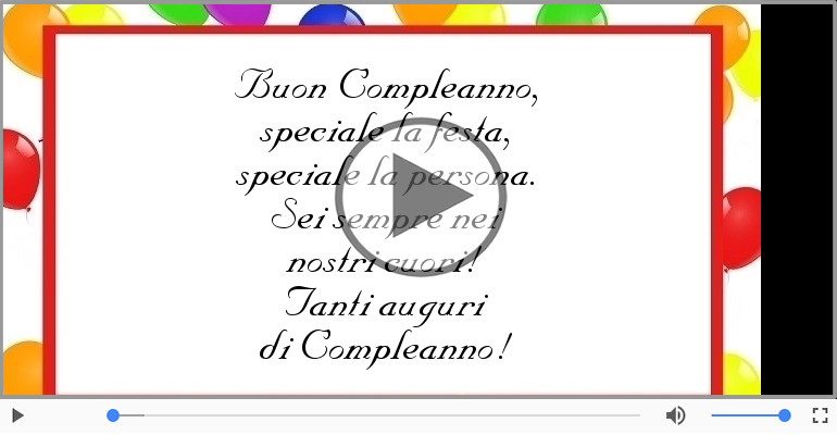Buon compleanno!