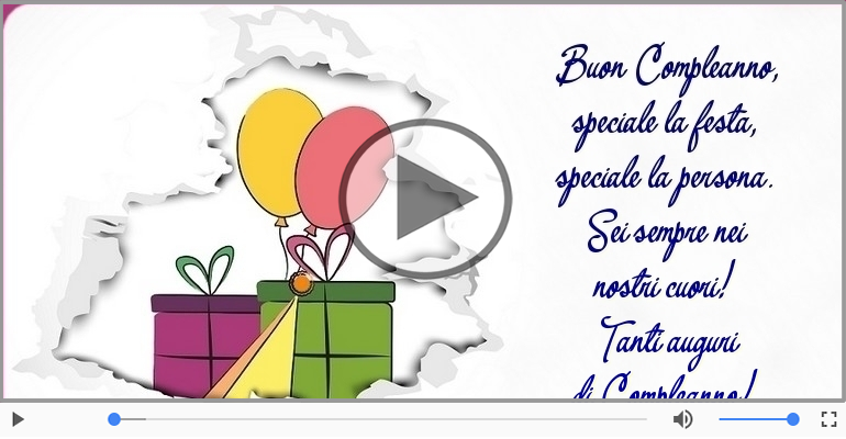 Buon compleanno!