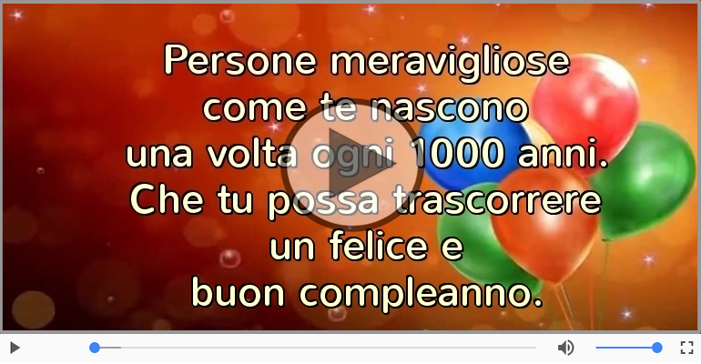 Buon compleanno!