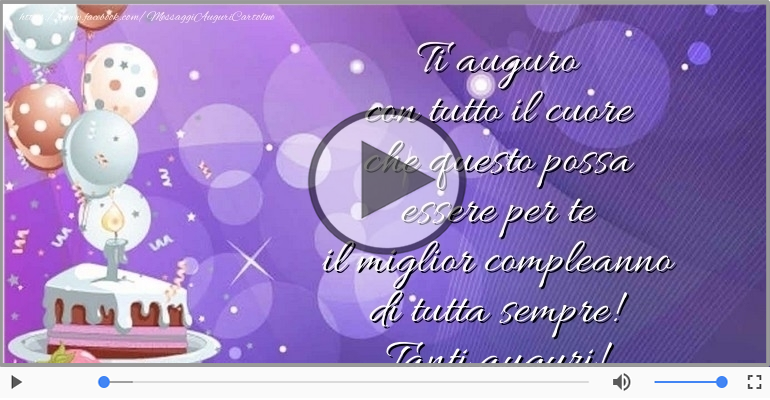Tanti auguri!