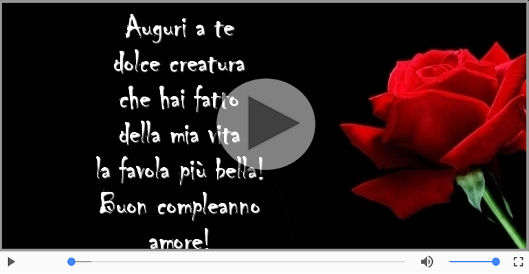 Buon compleanno amore!