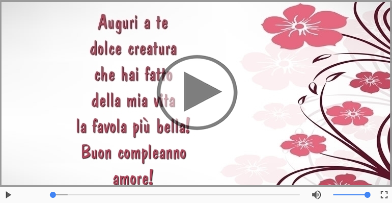 Buon compleanno amore!
