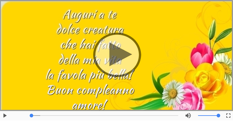 Buon compleanno amore!