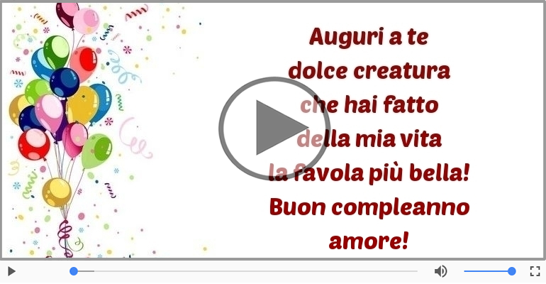 Buon compleanno amore!