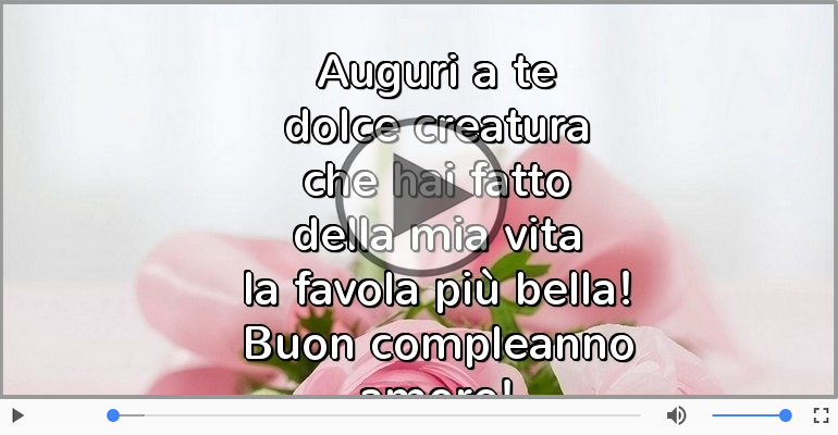Buon compleanno amore!
