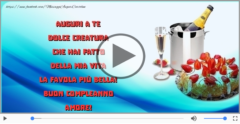 Buon compleanno amore!