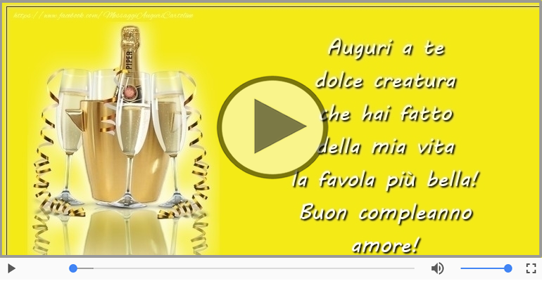 Buon compleanno amore!